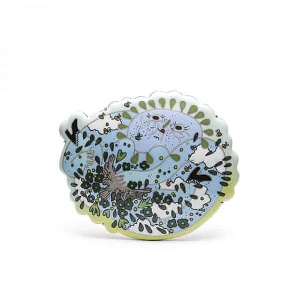 Enamel Contemporary jewelry Mlle Guillaume Bijoux contemporains émail Montreal